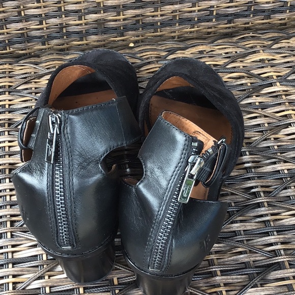 Suede & Leather Frye Sandals 9.5 Black - Picture 3 of 6